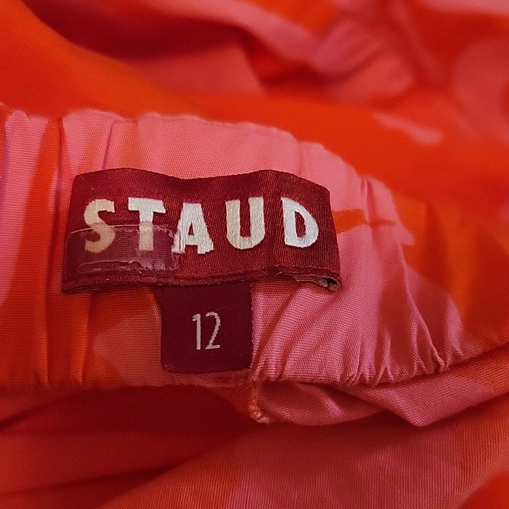STAUD Georgia Tropical Romper Orange / Pink - Picture 8 of 9